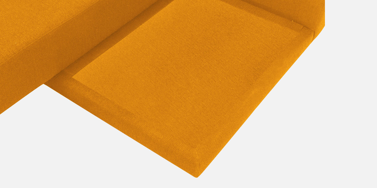 Ira Fabric RHS 6 Seater Convertible Sofa Cum Bed In Bold Yellow Colour - Febonic Living