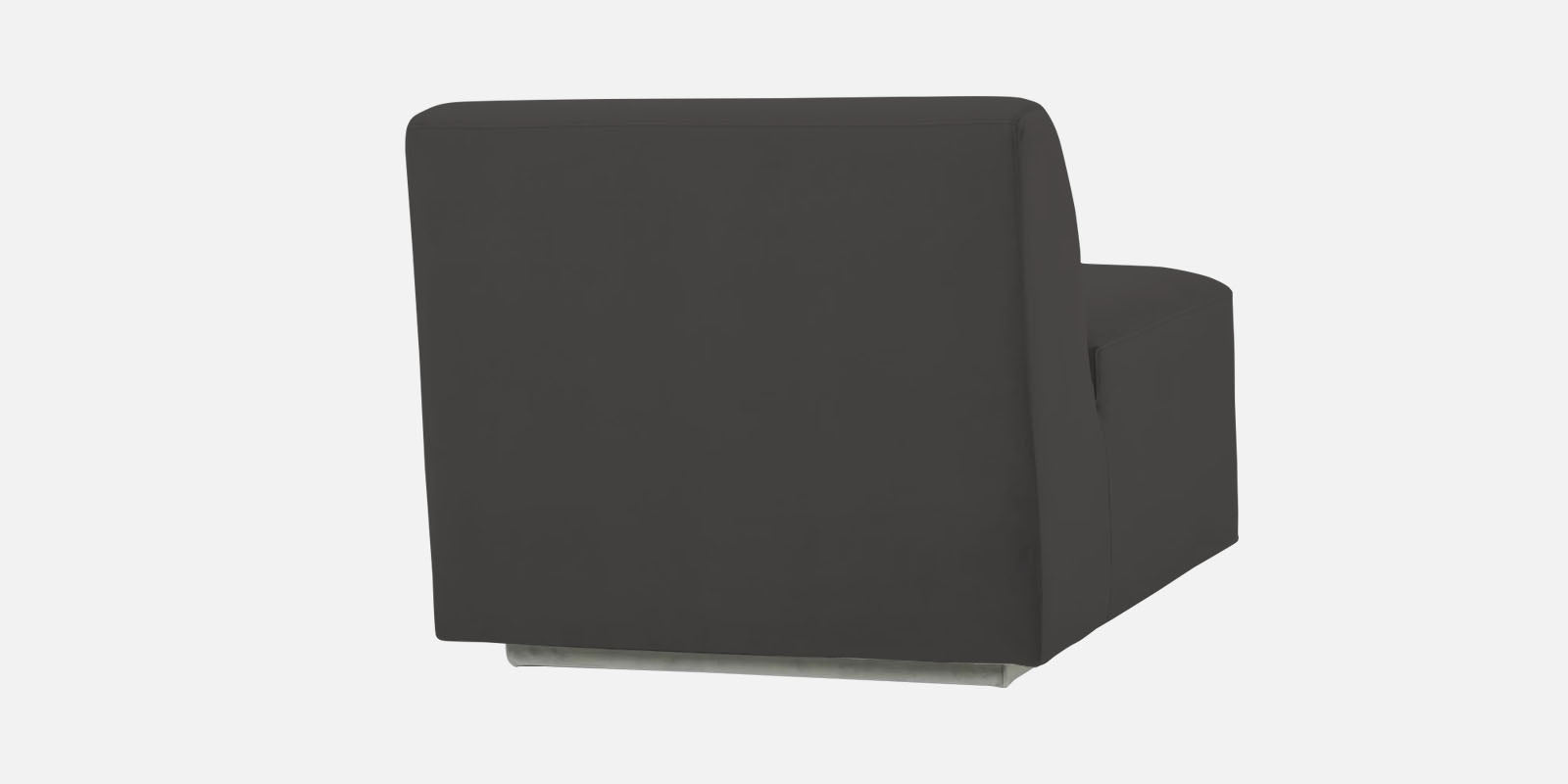 Bufa Velvet RHS Sectional Sofa In Hory Grey Colour With Ottoman - Febonic Living