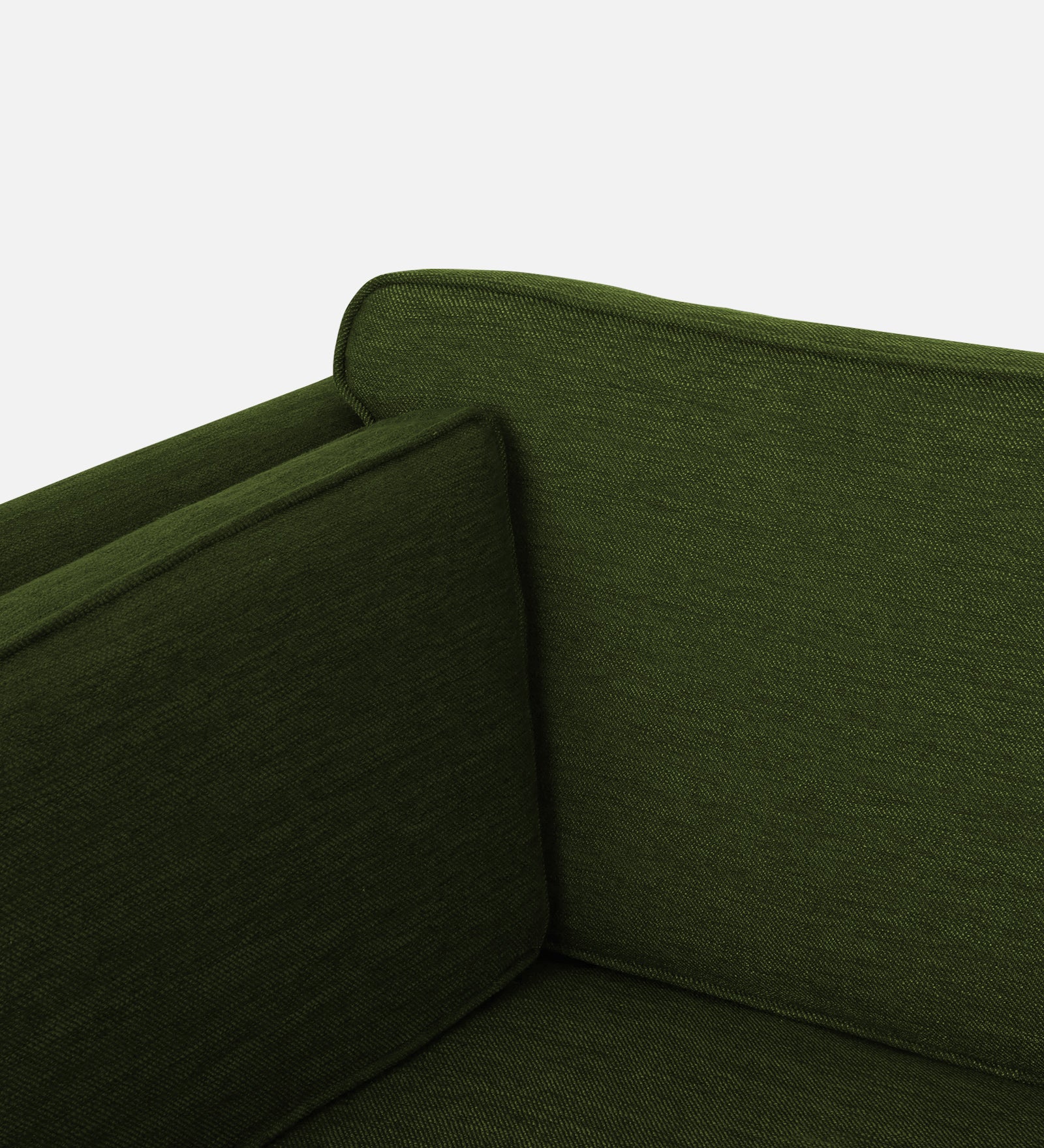 Nigar Fabric 1 Seater Sofa In  Olive Green Colour - Febonic Living