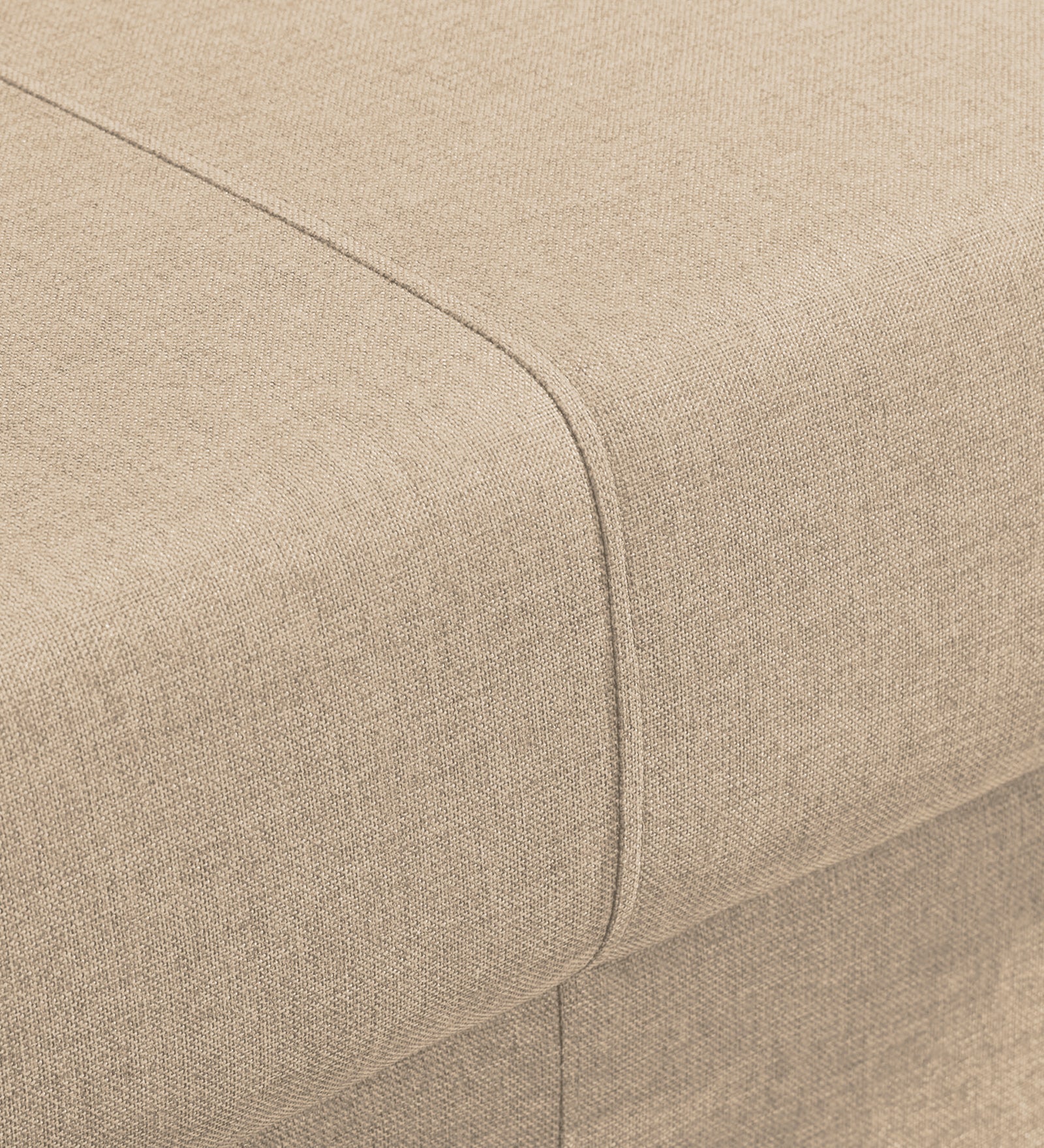 Devo Fabric 1 Seater Sofa In Olive Beige Colour - Febonic Living