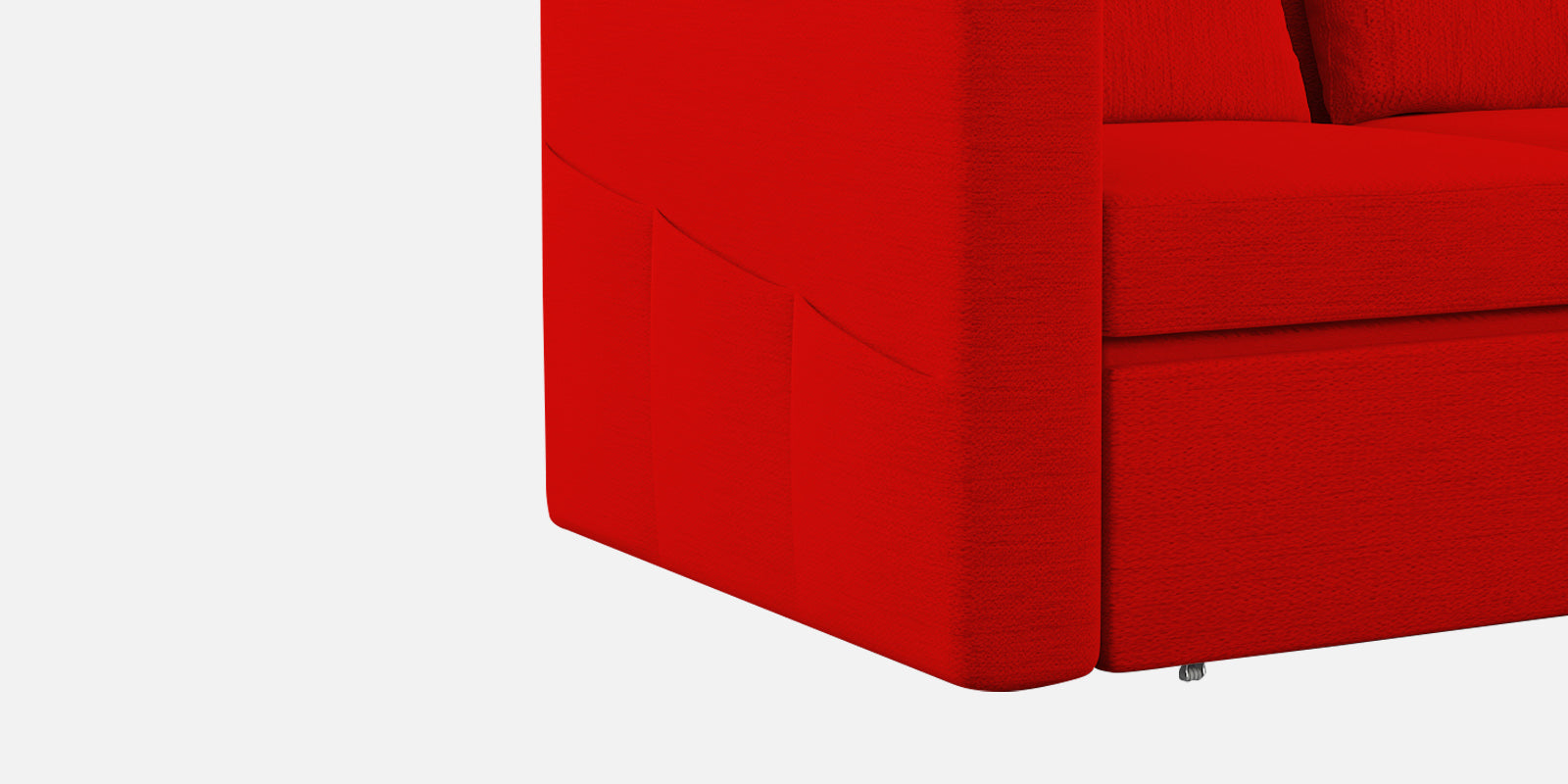 River Fabric 2 Seater Pull Out Sofa Cum Bed In Ruby Red Colour - Febonic Living