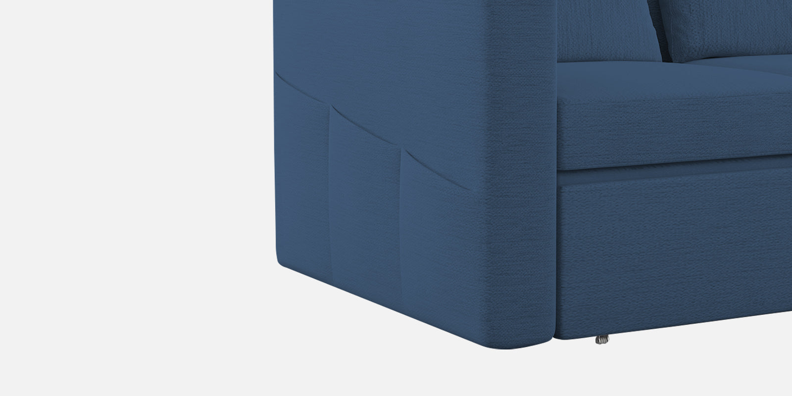 River Fabric 2 Seater Pull Out Sofa Cum Bed In Light Blue Colour - Febonic Living