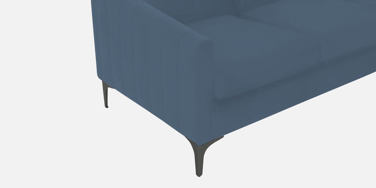 Haru Fabric LHS Sectional Sofa (3+Lounger) In Oxford Blue Colour - Febonic Living