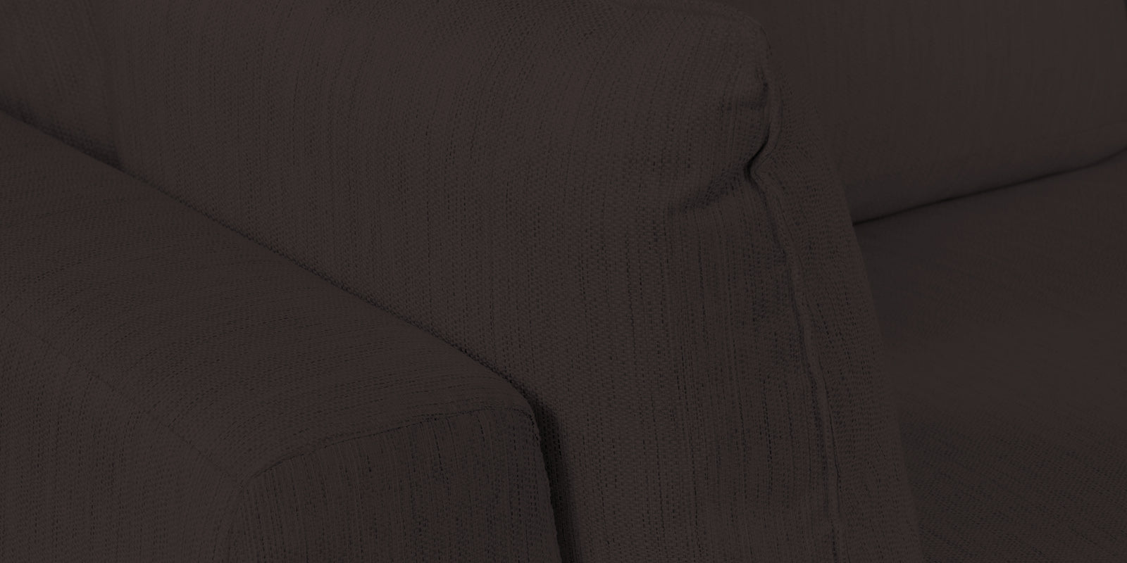 Ziggy Fabric RHS Sectional Sofa (3+Lounger) In Pebble Brown Colour - Febonic Living