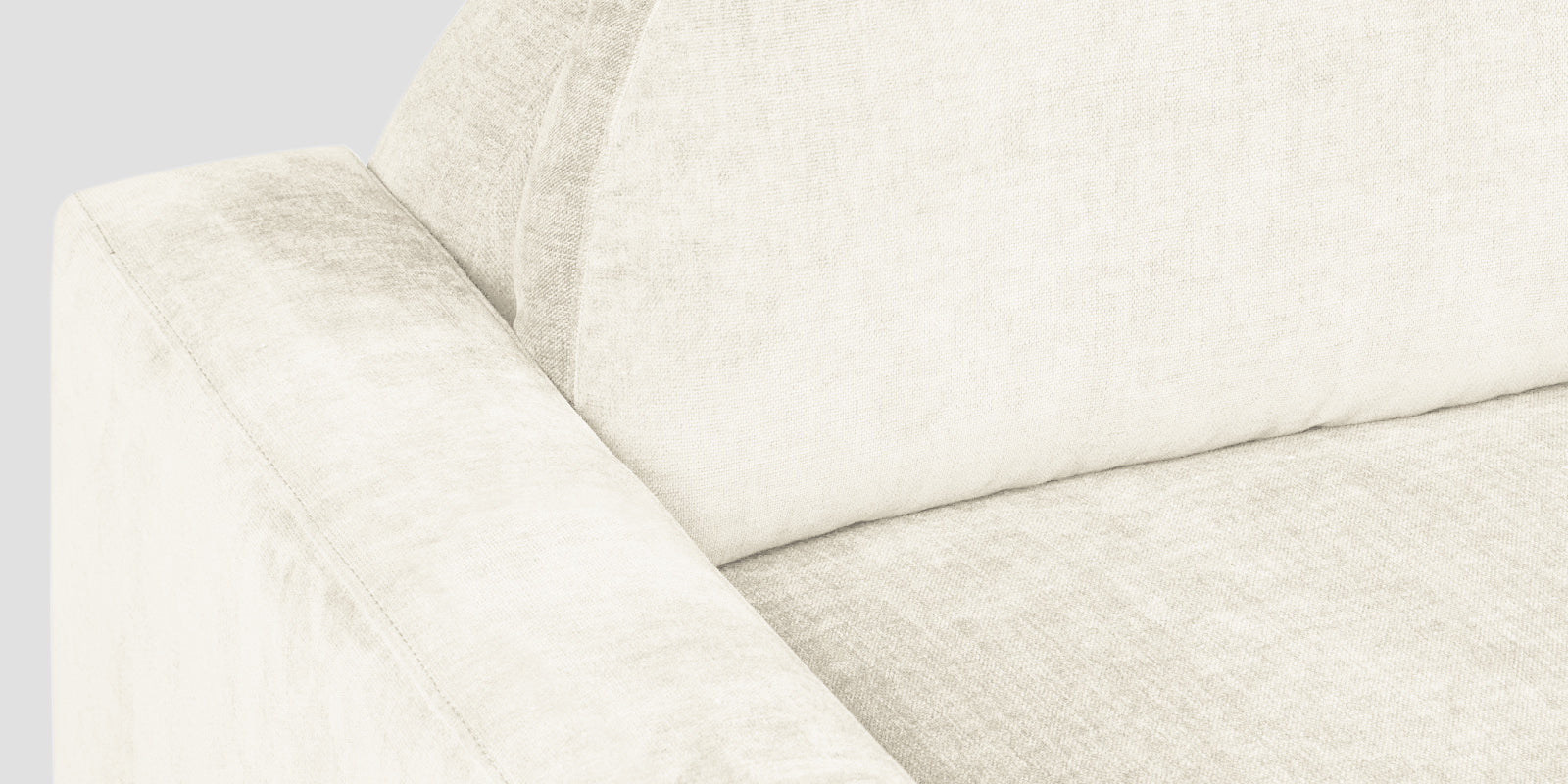 Dara Fabric 3 Seater Sofa In Ivory Cream Colour - Febonic Living