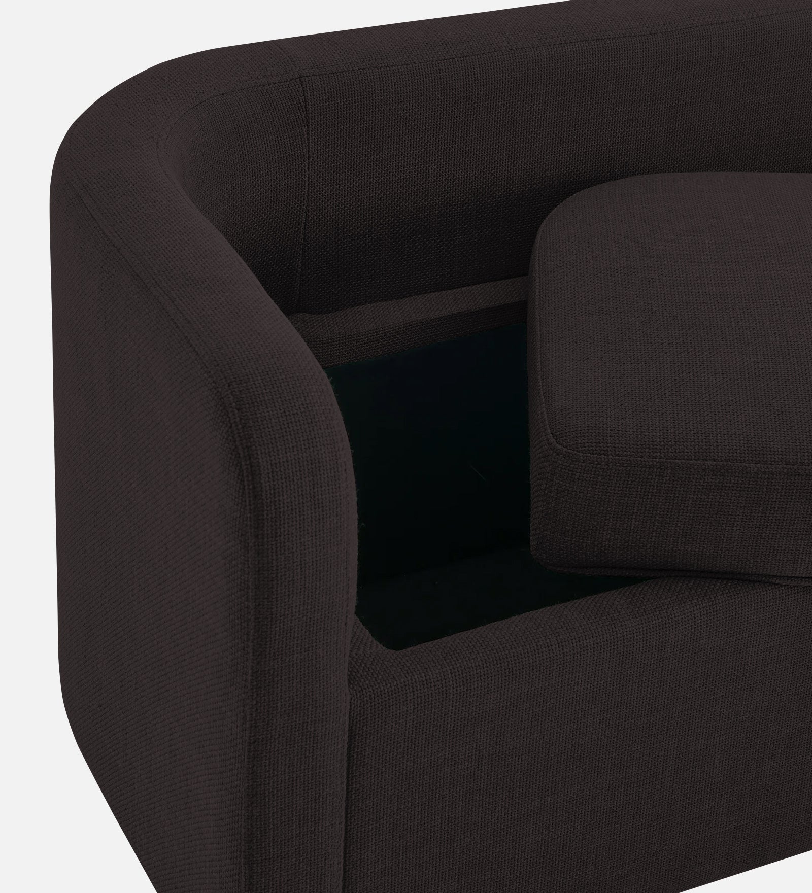 Cooper Fabric Storage Bench In Cara Brown Colour - Febonic Living
