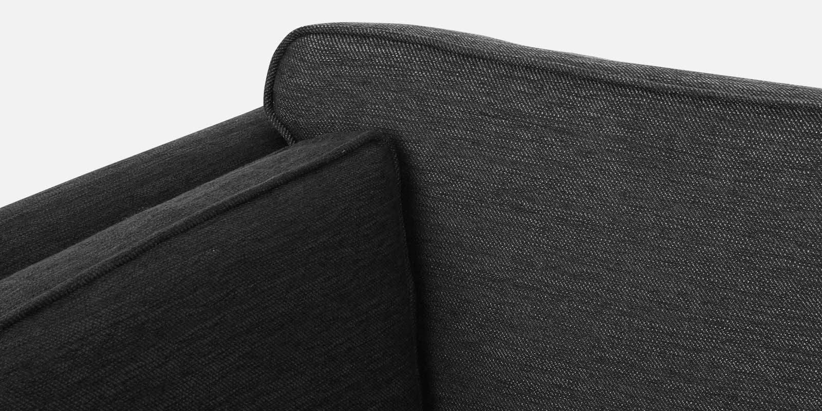Nigar Fabric 2 Seater Sofa in Charcoal Grey Colour