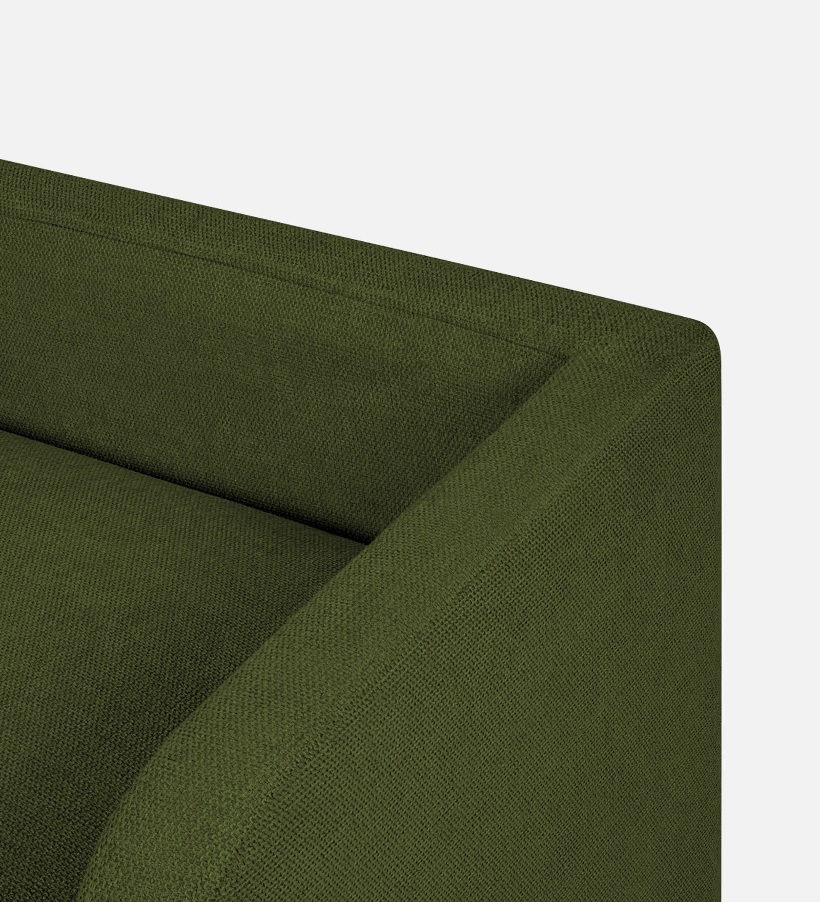 Maya Fabric Bench In Olive Green Colour - Febonic Living