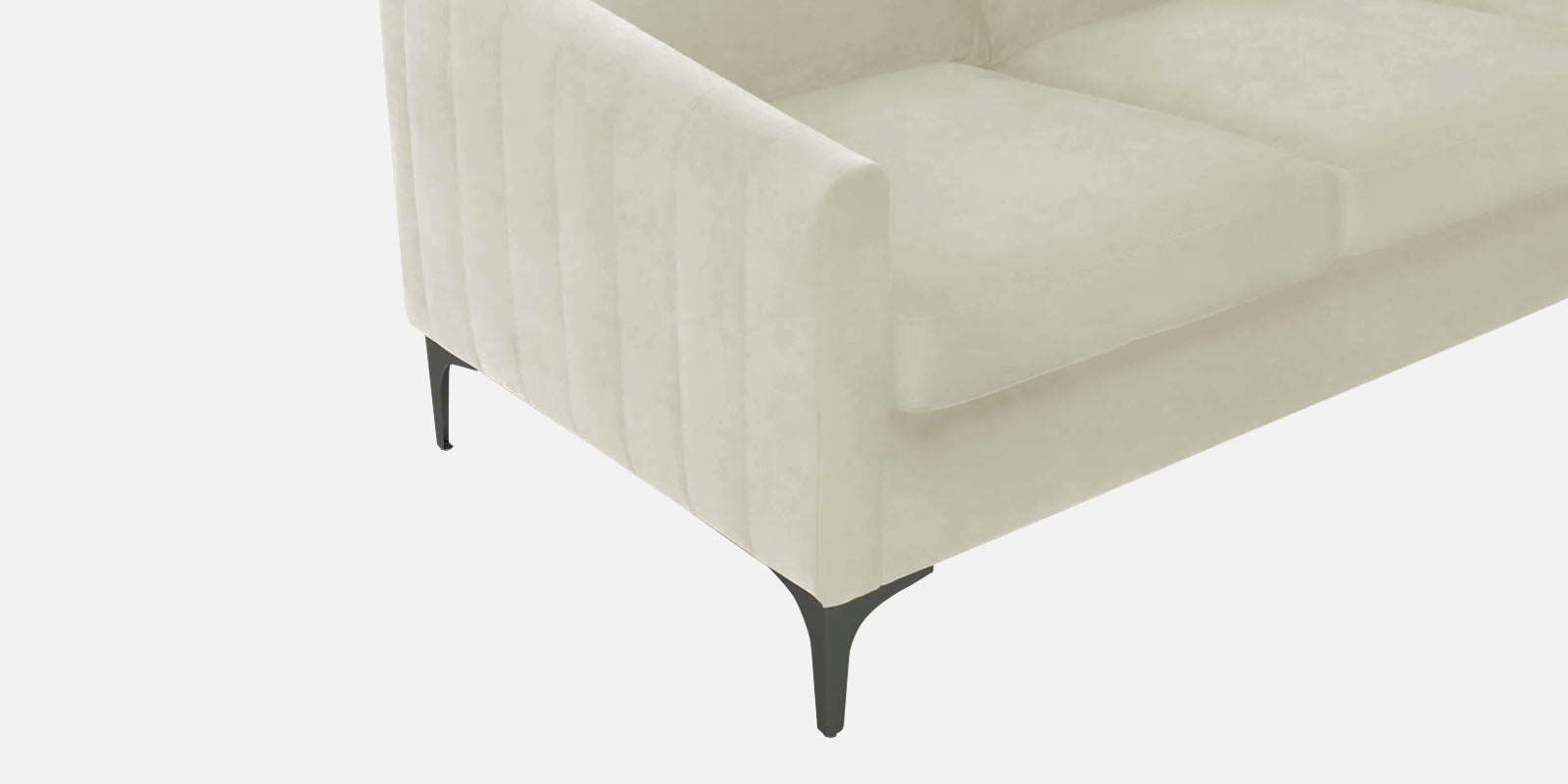 Haru Fabric LHS Sectional Sofa (3+Lounger) In Warm White Colour - Febonic Living