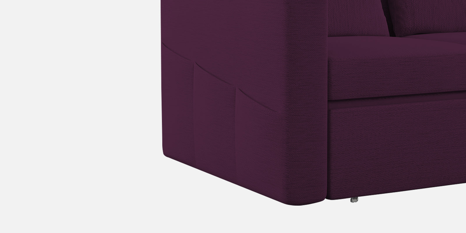 River Fabric 2 Seater Pull Out Sofa Cum Bed In Greek Purple Colour - Febonic Living