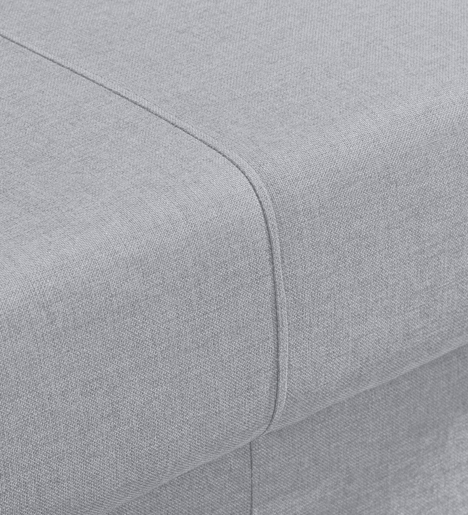 Devo Fabric 1 Seater Sofa In Coin Grey Colour - Febonic Living