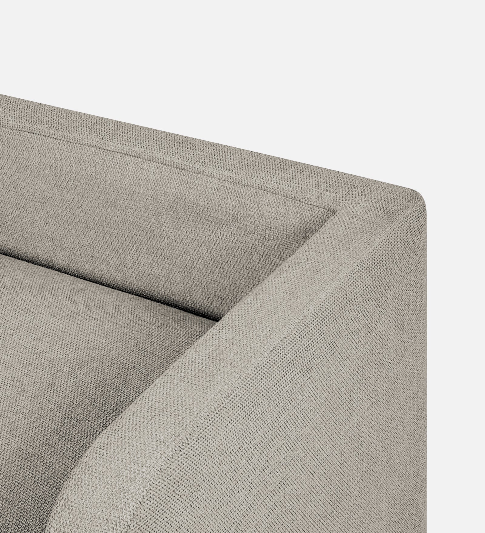 Maya Fabric Bench In Ash Grey Colour - Febonic Living