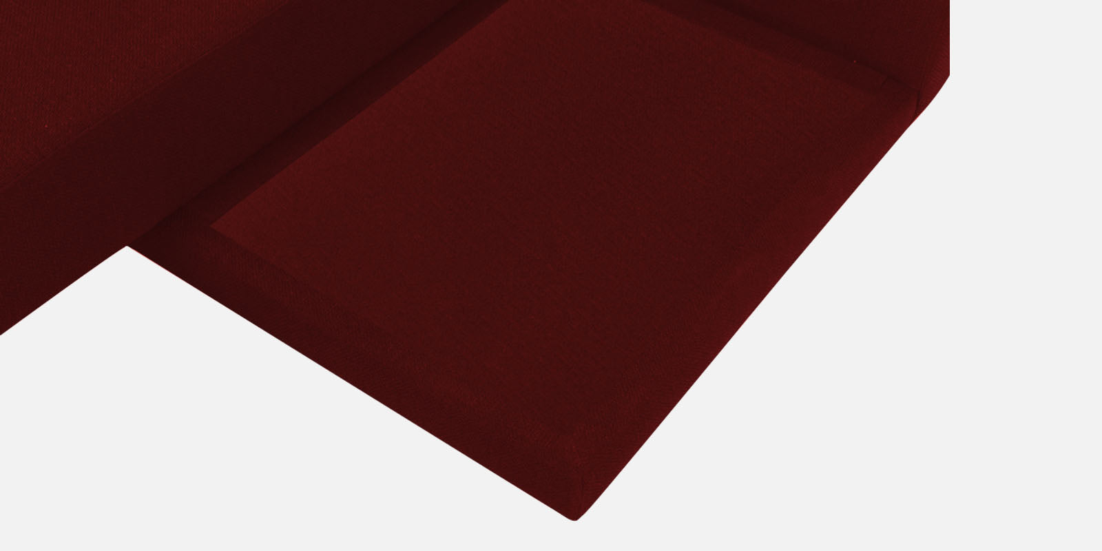 Ira Fabric RHS 6 Seater Convertible Sofa Cum Bed In Blood Maroon Colour - Febonic Living