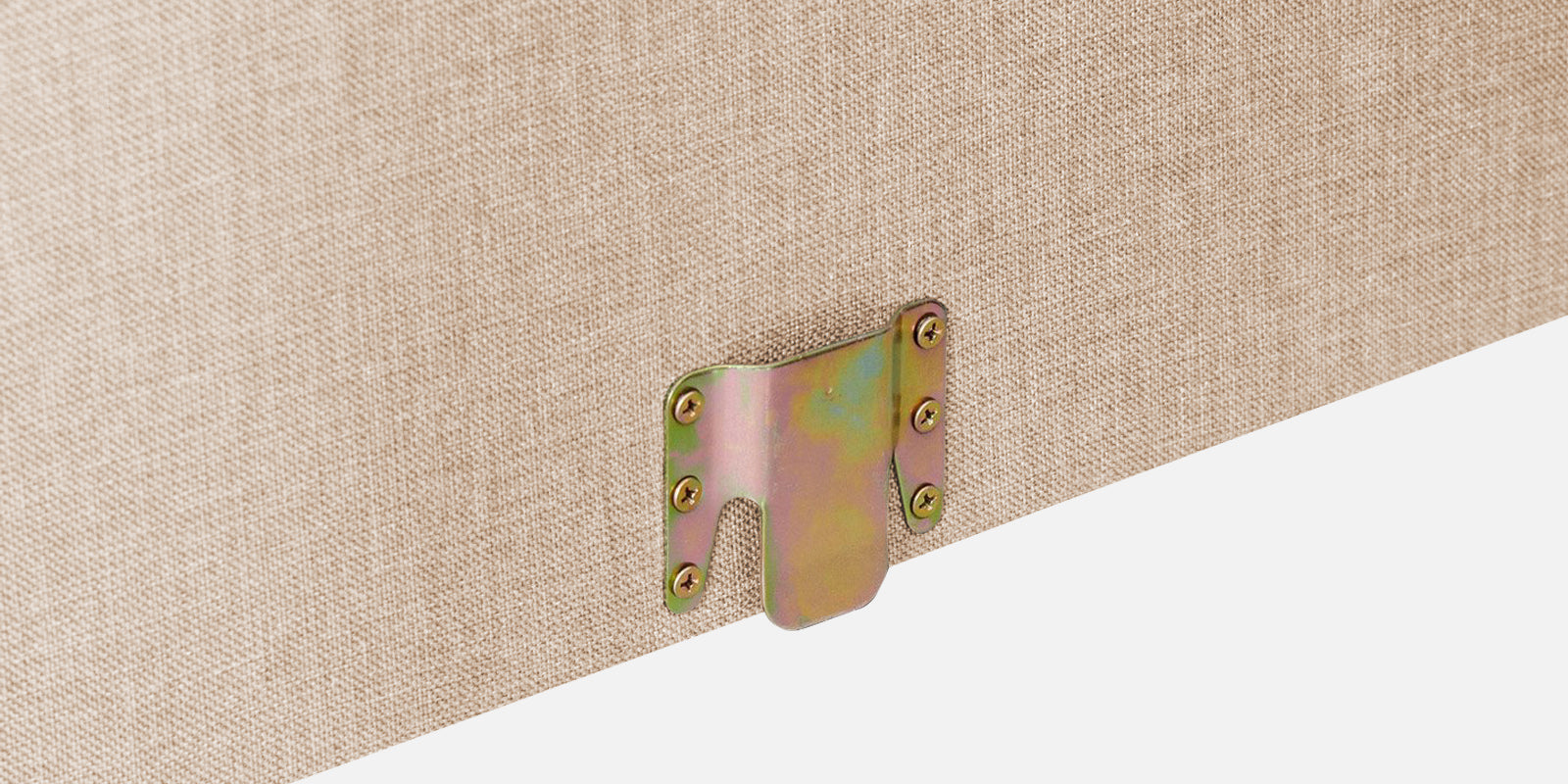 Perry Fabric RHS Sectional Sofa (3+Lounger) In Woom Beige Colour - Febonic Living