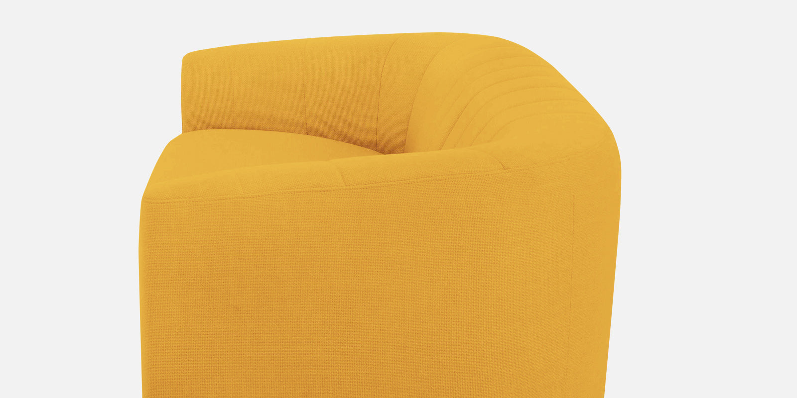 Mara Fabric 3 Seater Sofa In Bold Yellow Colour - Febonic Living