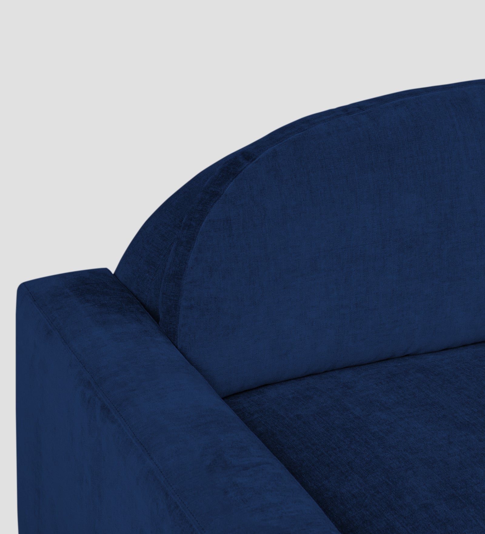 Dara Fabric 1 Seater Sofa In Royal Blue Colour - Febonic Living