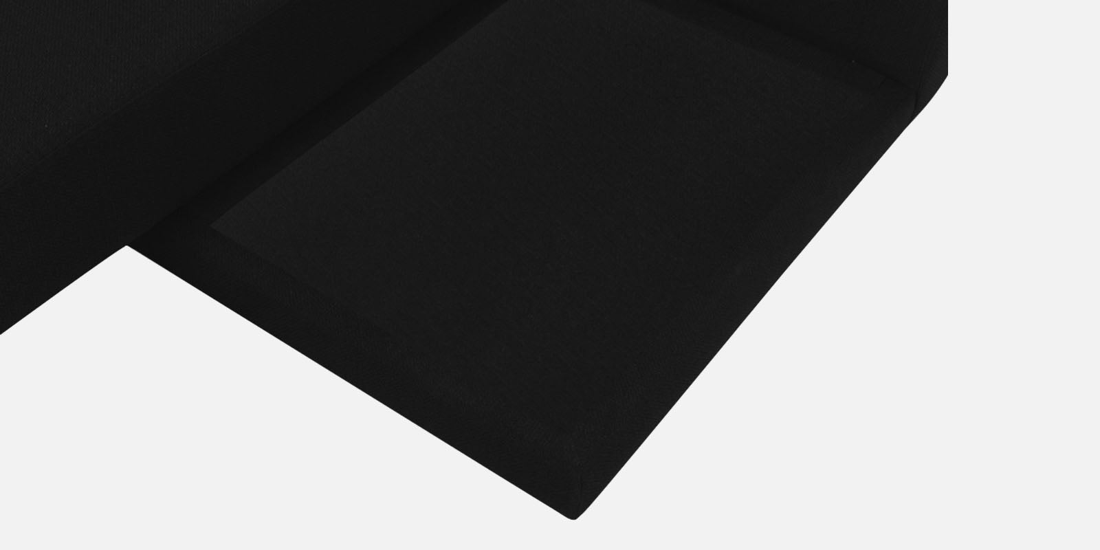 Ira Fabric RHS 6 Seater Convertible Sofa Cum Bed In Zed Black Colour - Febonic Living