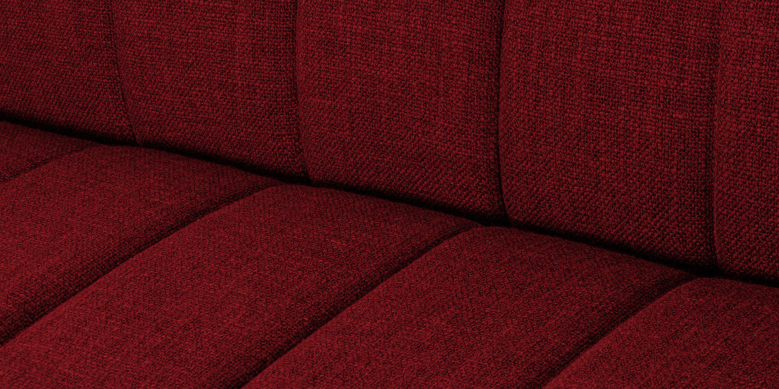 Lara Fabric 2 Seater Sofa In Blood Maroon Colour - Febonic Living