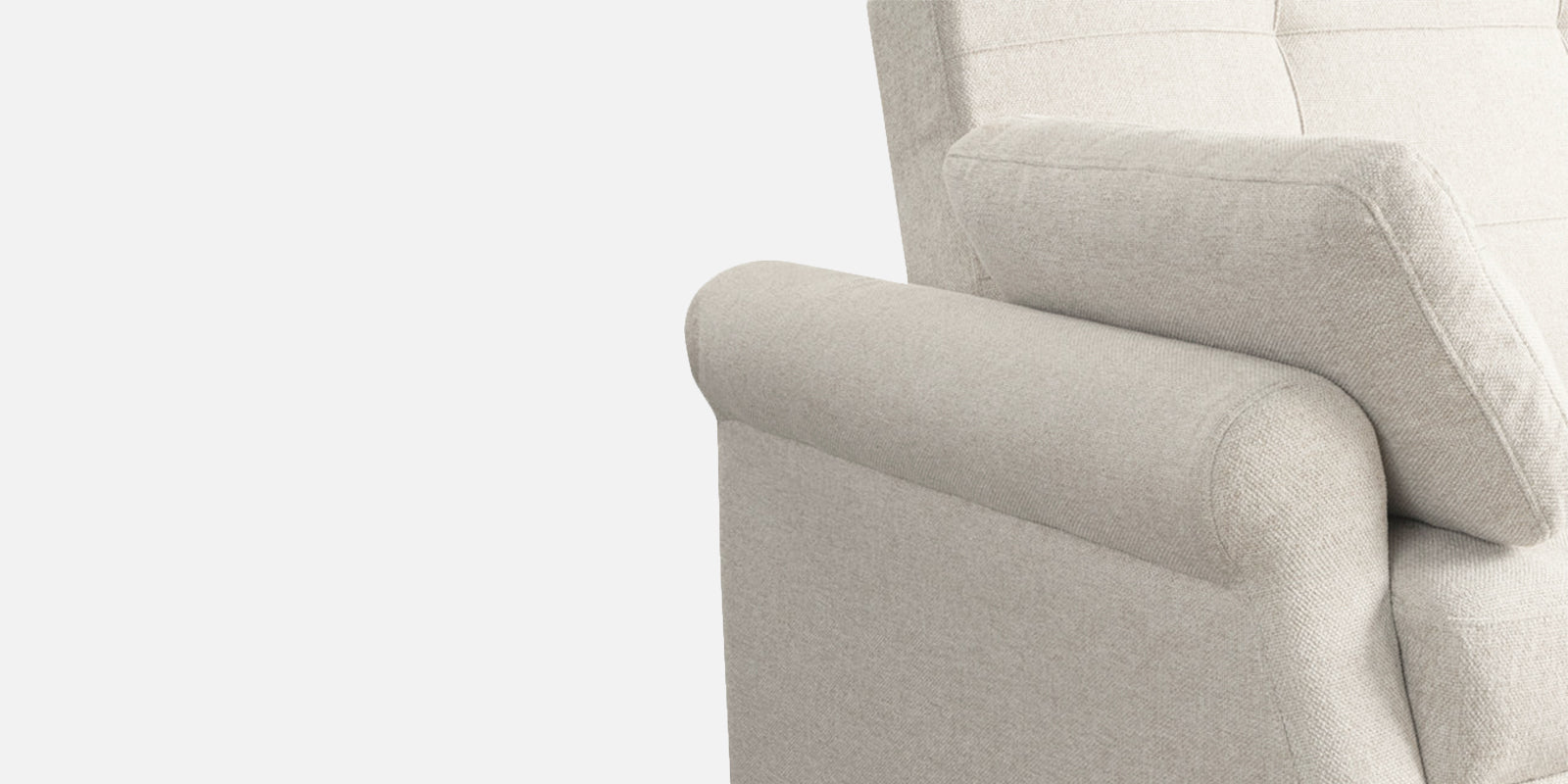 Fornia Fabric 3 Seater Pull Out Sofa Cum Bed In Ivory Cream Colour - Febonic Living