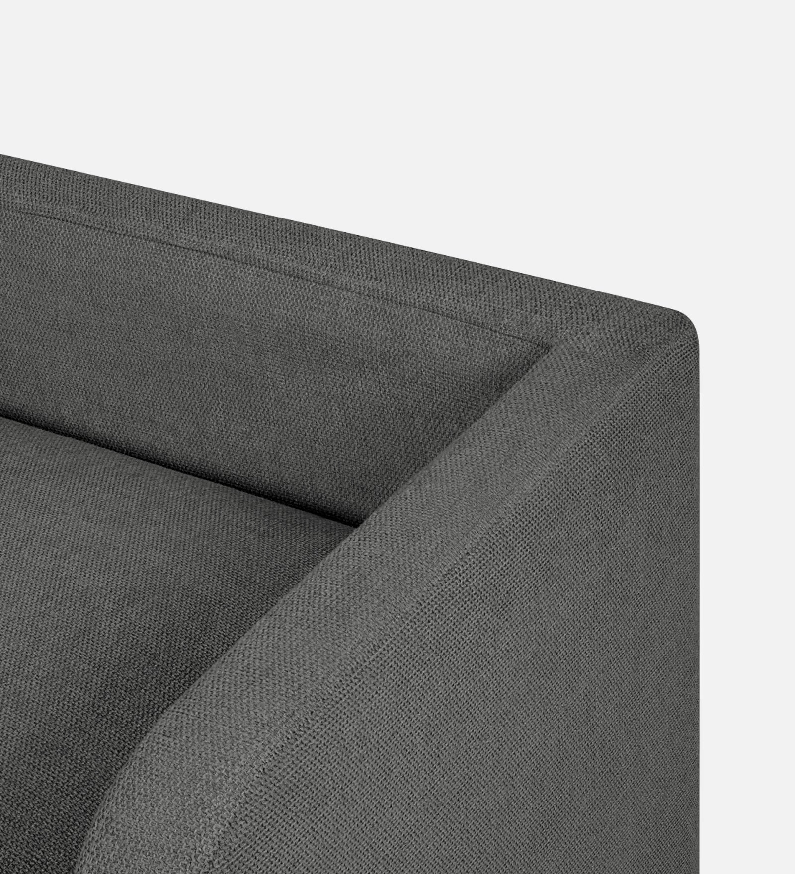 Maya Fabric Bench In Charcoal Grey Colour - Febonic Living