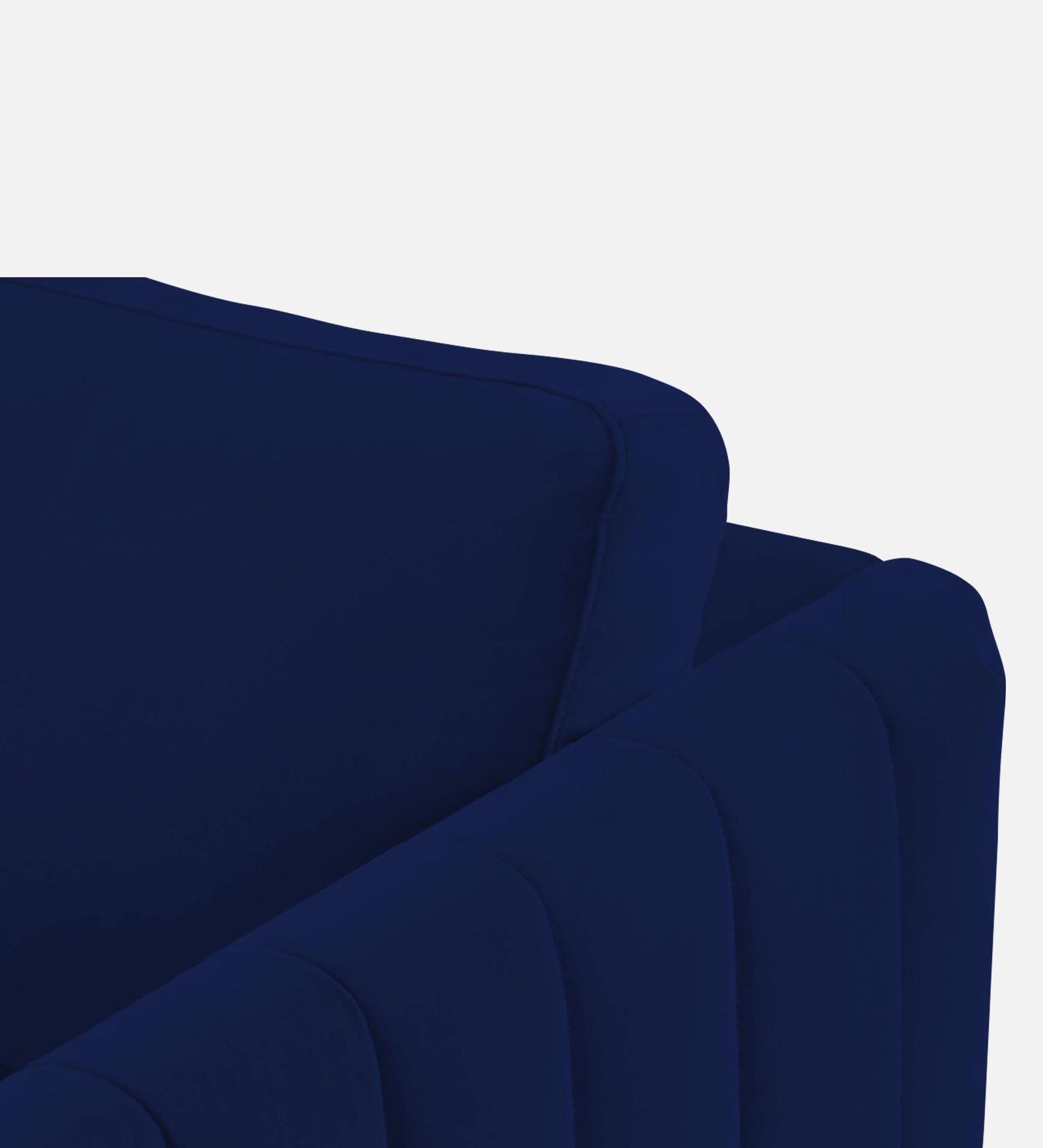 Haru Velvet 1 Seater Sofa In Indigo Blue Colour - Febonic Living