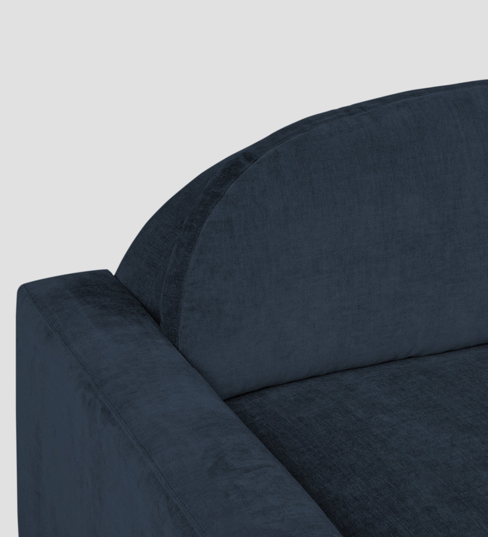 Dara Fabric 1 Seater Sofa In Denim Blue Colour - Febonic Living