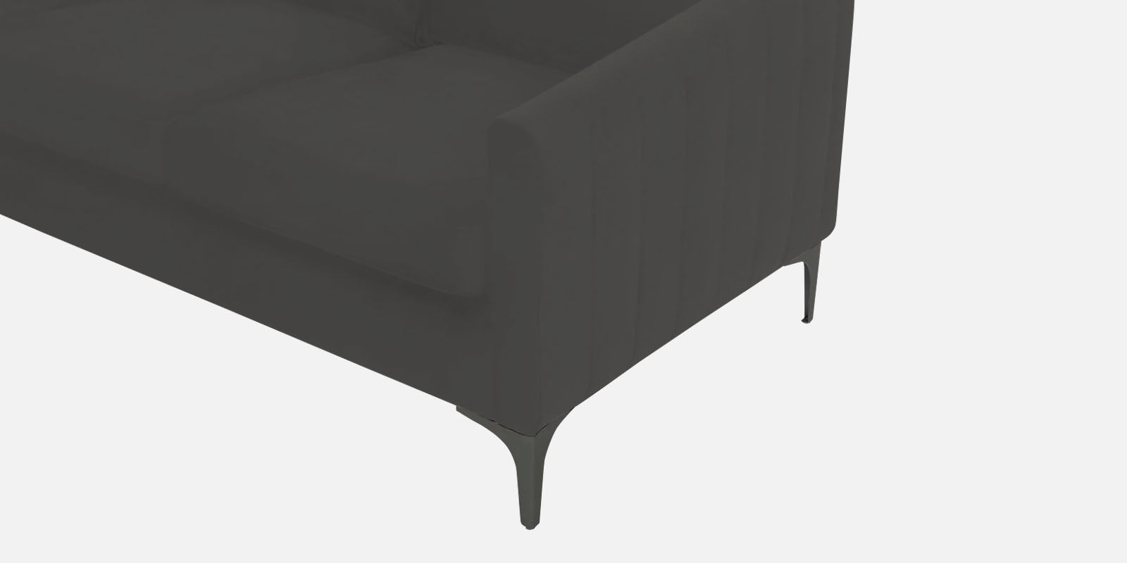 Haru Fabric RHS Sectional Sofa (3+Lounger) In Hory Grey Colour - Febonic Living