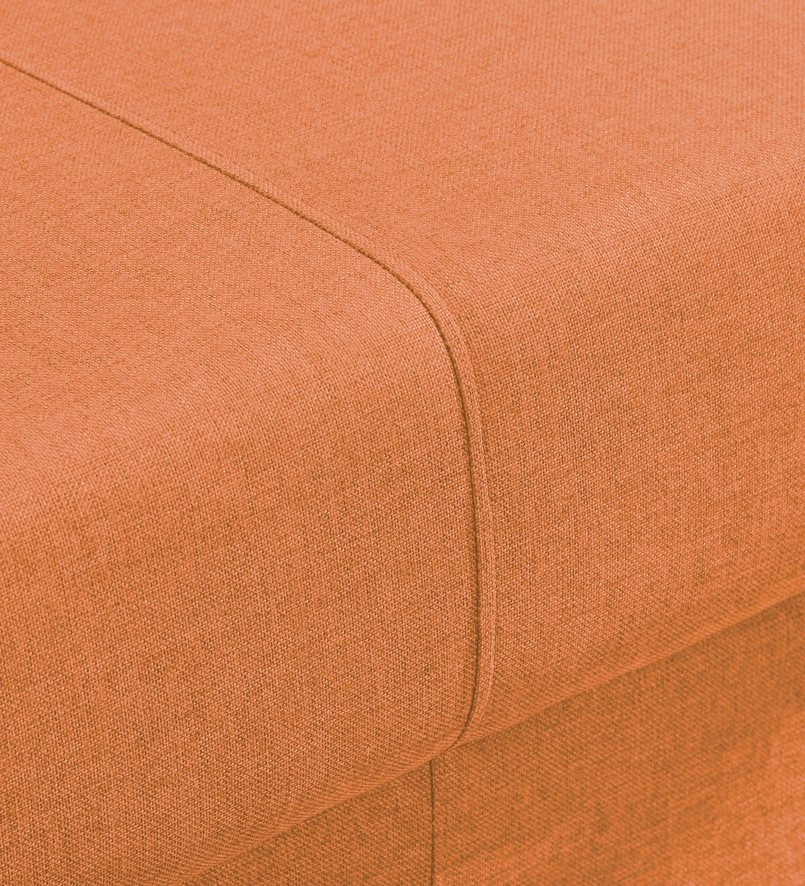 Devo Fabric 1 Seater Sofa In Dark Orange Colour - Febonic Living