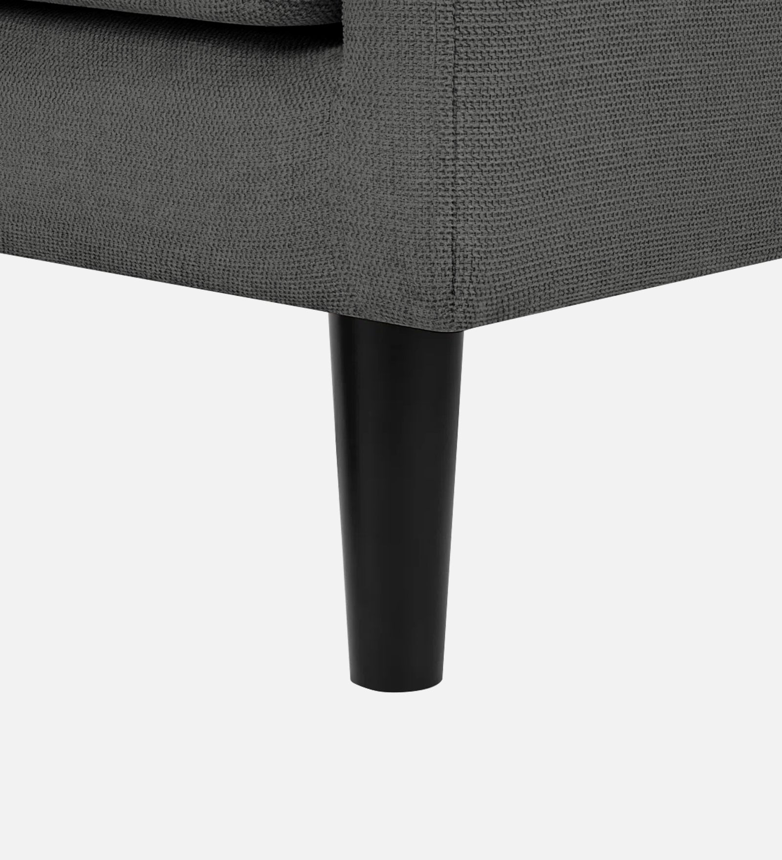 Maya Fabric Bench In Charcoal Grey Colour - Febonic Living
