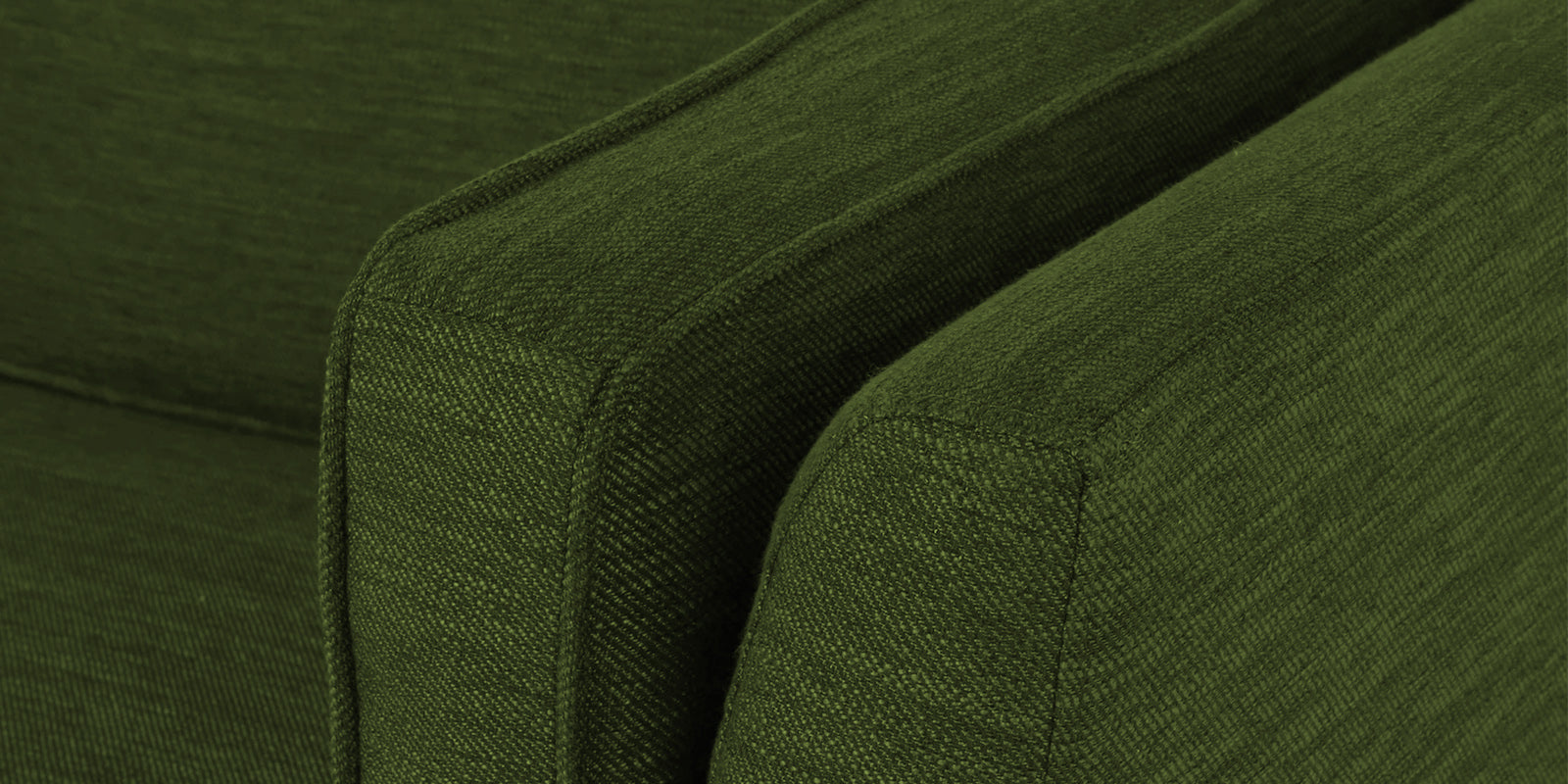 Nigar Fabric 2 Seater Sofa in Olive Green Colour