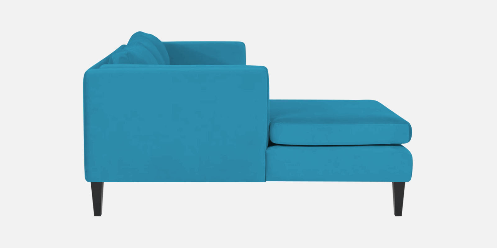 Jasper Velvet Rhs Sectional Sofa 3 Lounger In Aqua Blue Colour - Febonic Living