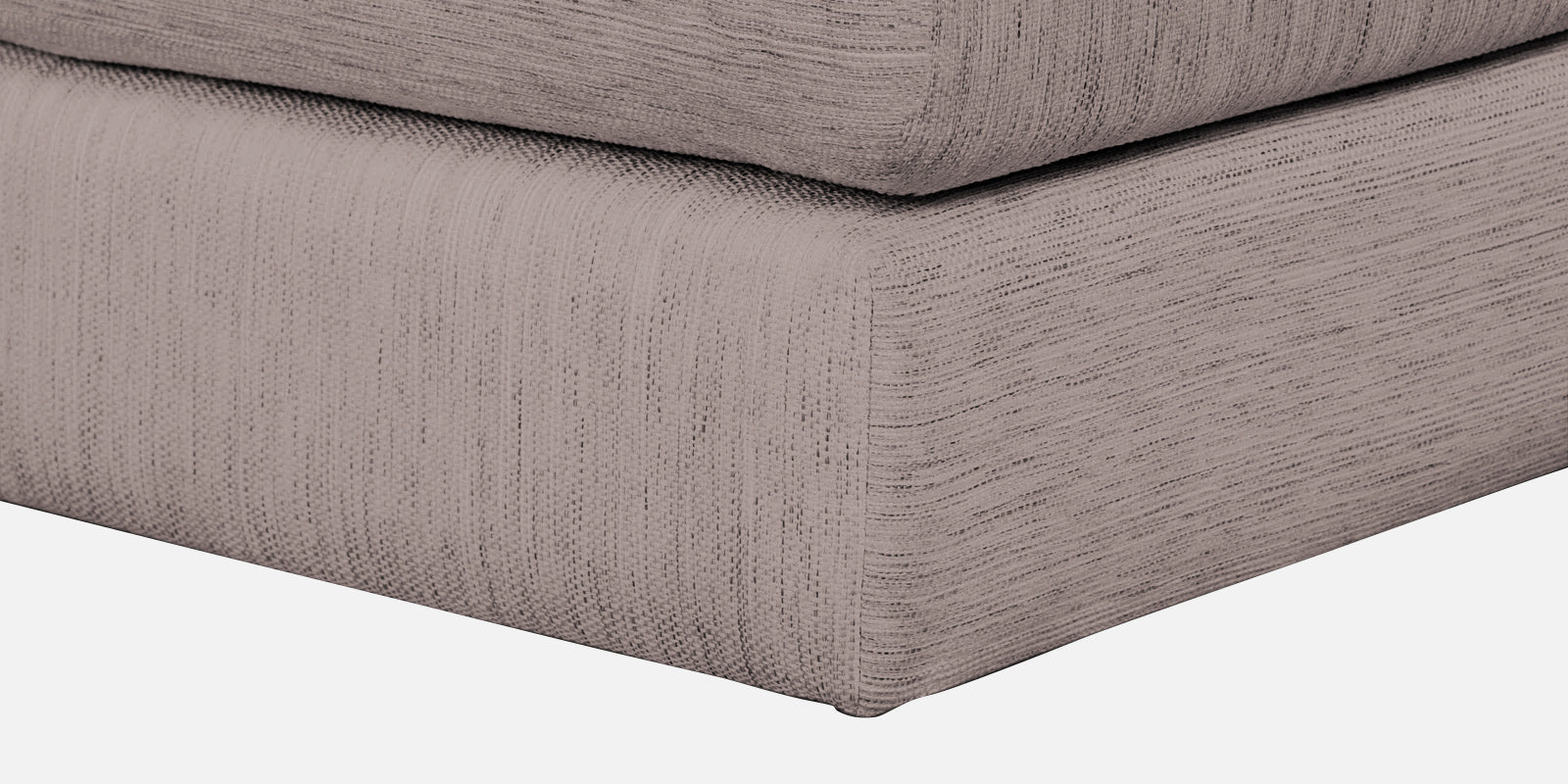 Ziggy Fabric RHS Sectional Sofa (3+Lounger) In Almond Beige Colour - Febonic Living