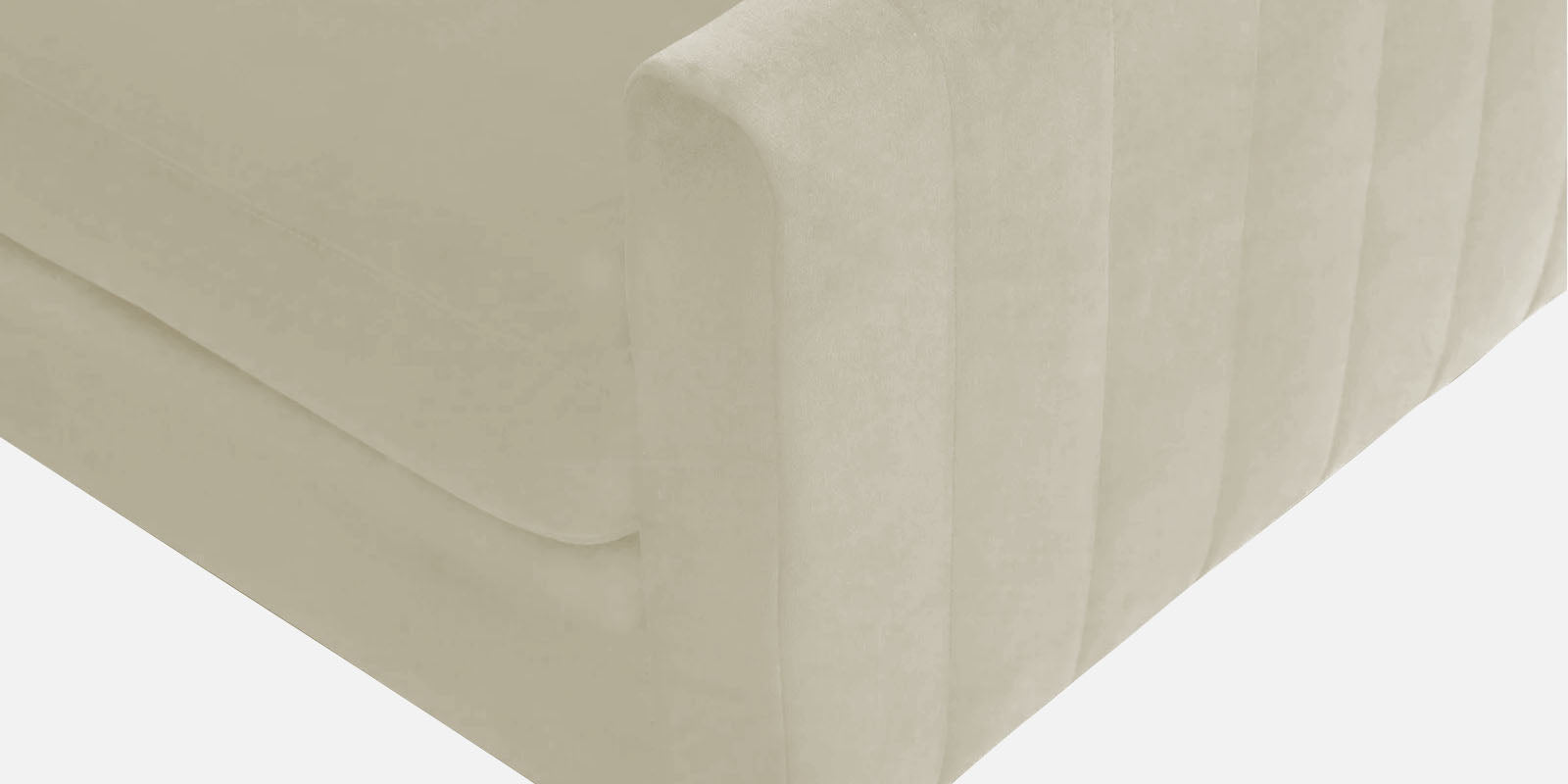 Haru Fabric RHS Sectional Sofa (3+Lounger) In Warm White Colour - Febonic Living