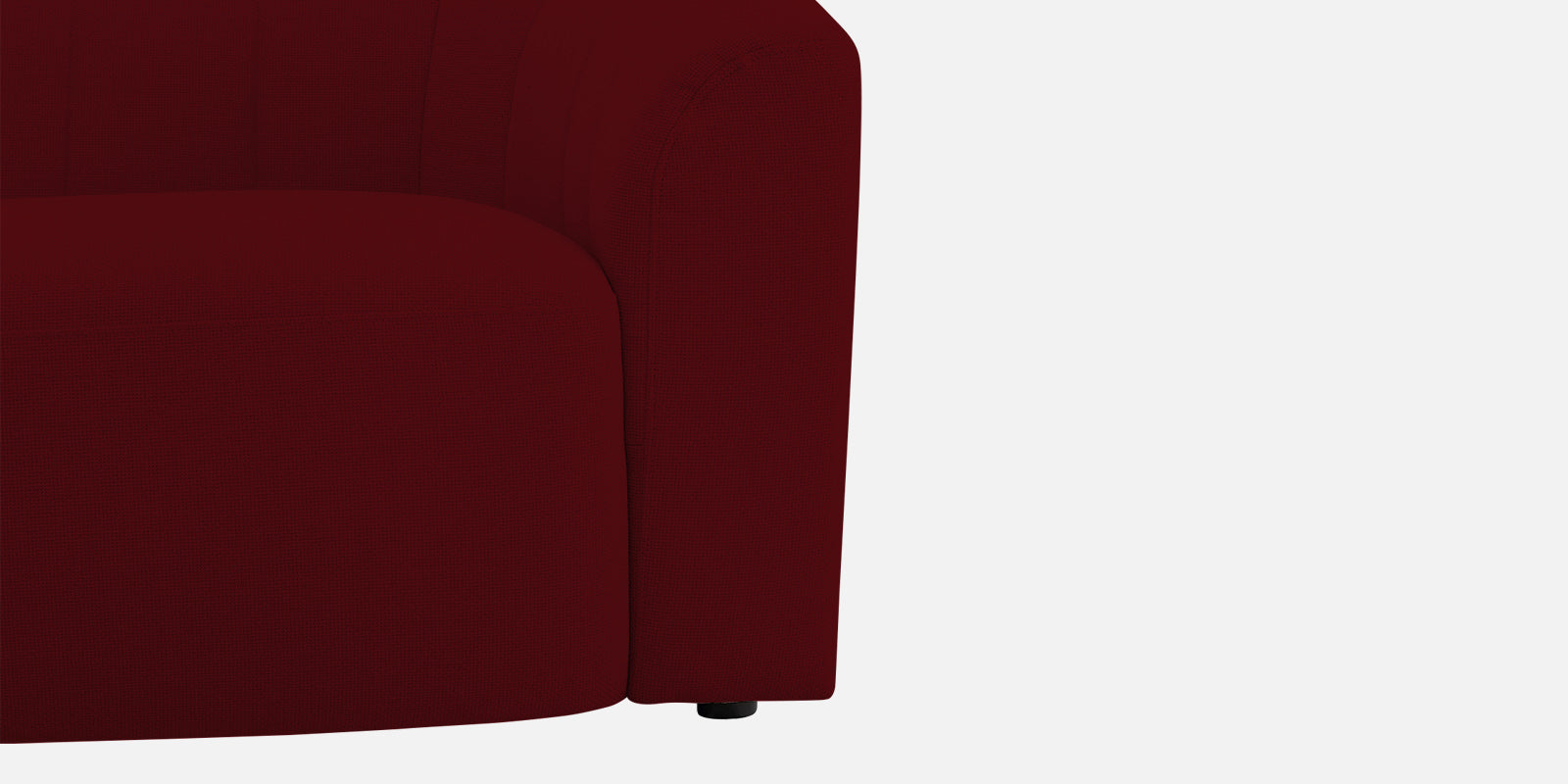 Mara Fabric 3 Seater Sofa In Ruby Red Colour