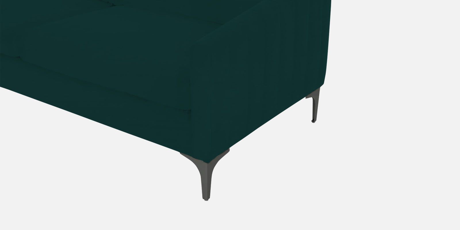 Haru Velvet 3 Seater Sofa In Forest Green Colour