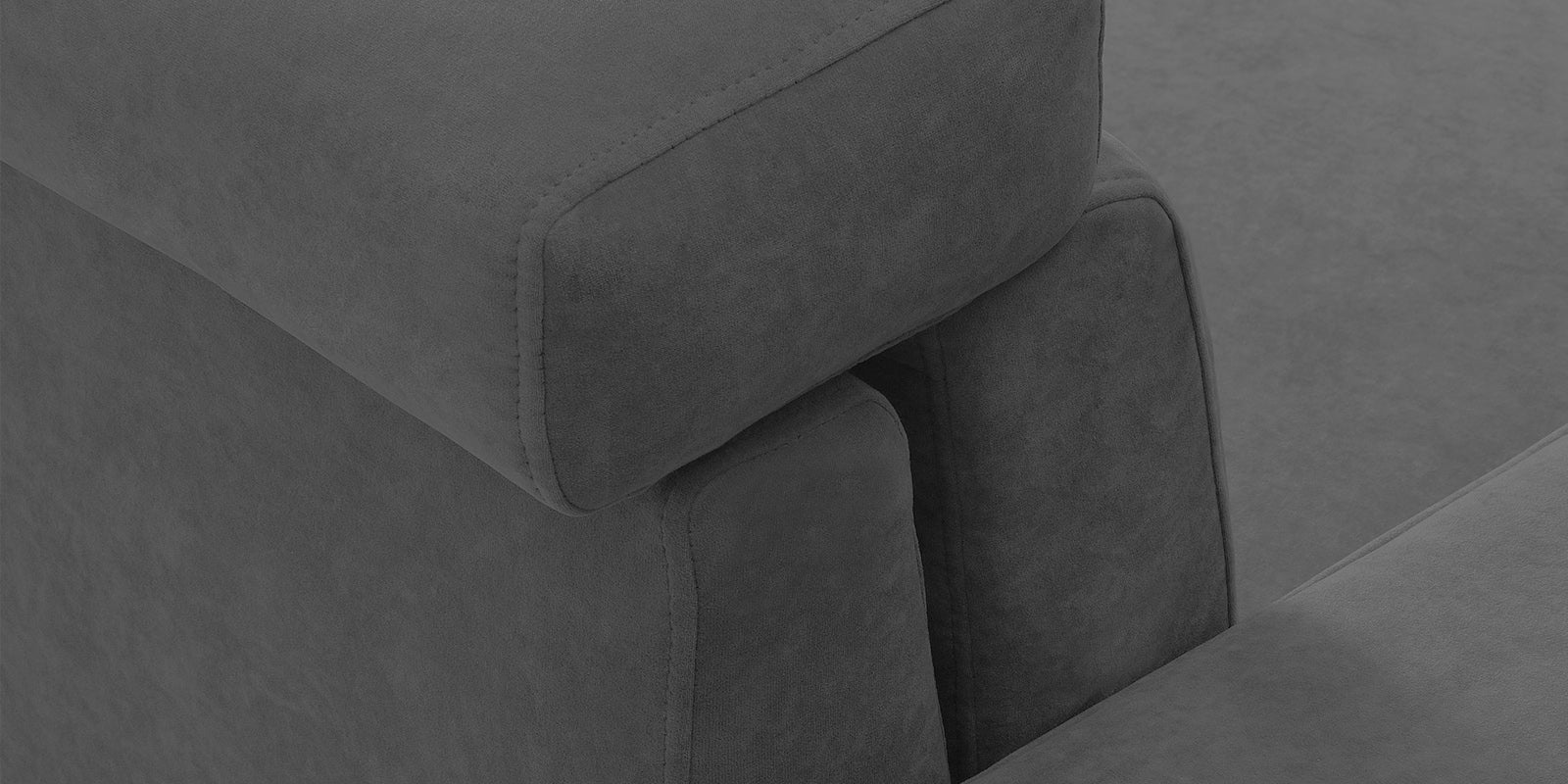 Hiro Fabric 2 Seater Sofa In Pure Grey Colour - Febonic Living