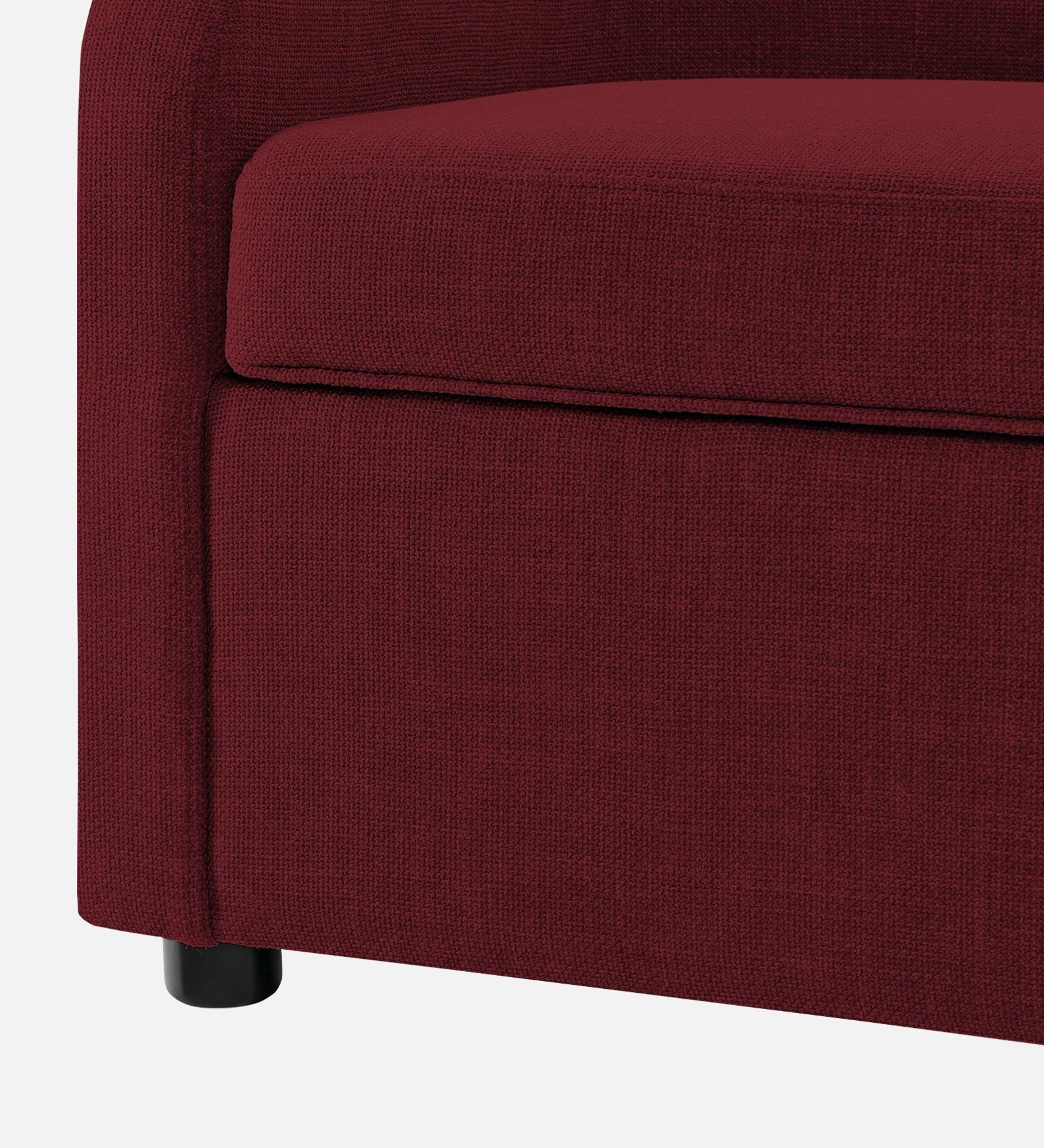 Cooper Fabric Storage Bench In Blood Maroon Colour - Febonic Living