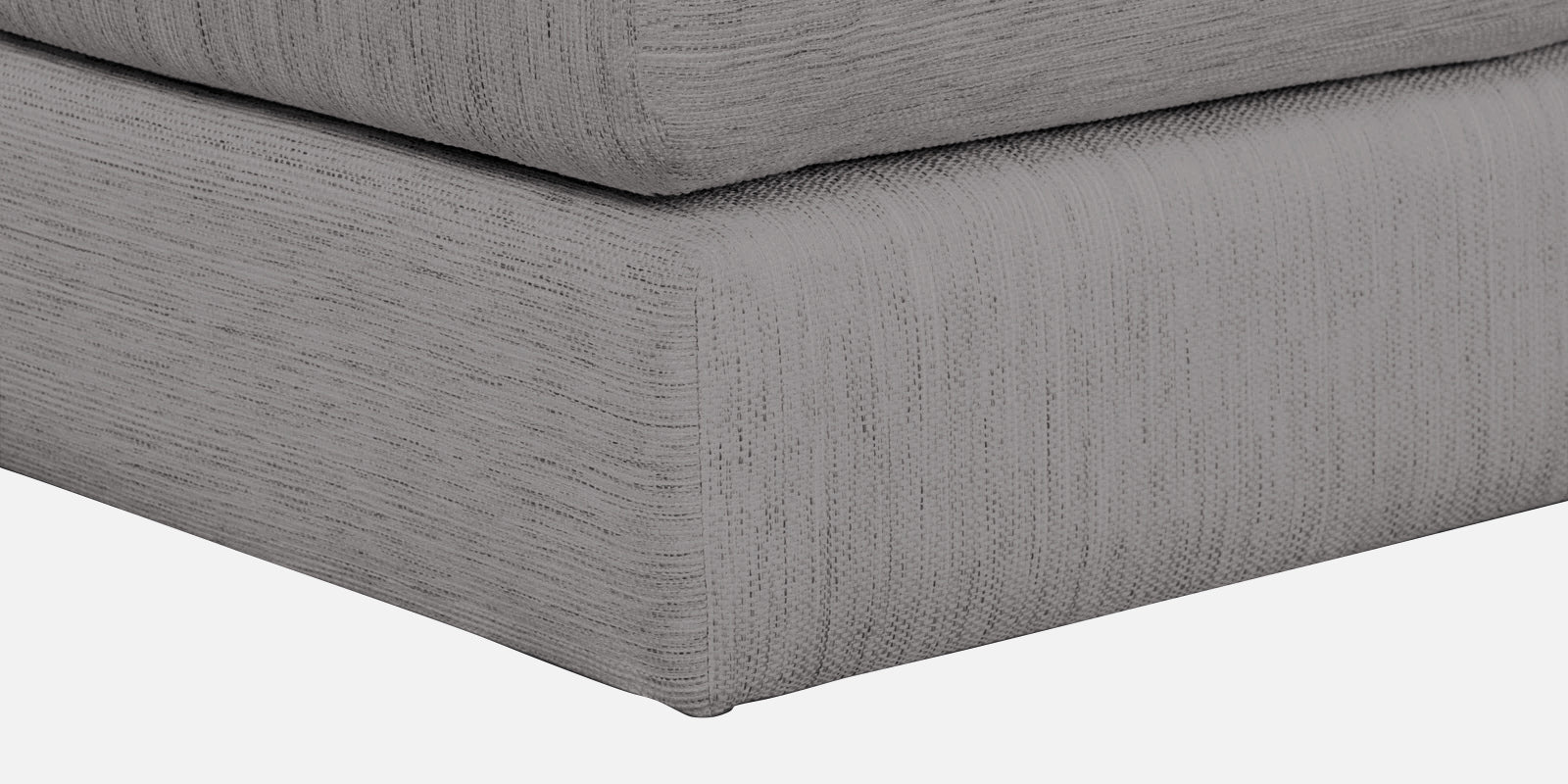 Ziggy Fabric LHS Sectional Sofa (3+Lounger) In Silver Grey Colour - Febonic Living