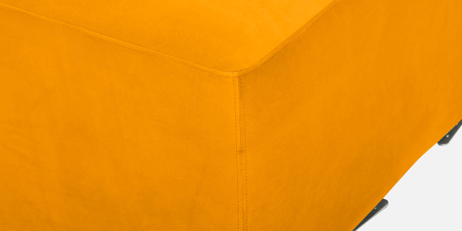 Bufa Velvet 2 Seater Sofa In Saffron Yellow Colour - Febonic Living