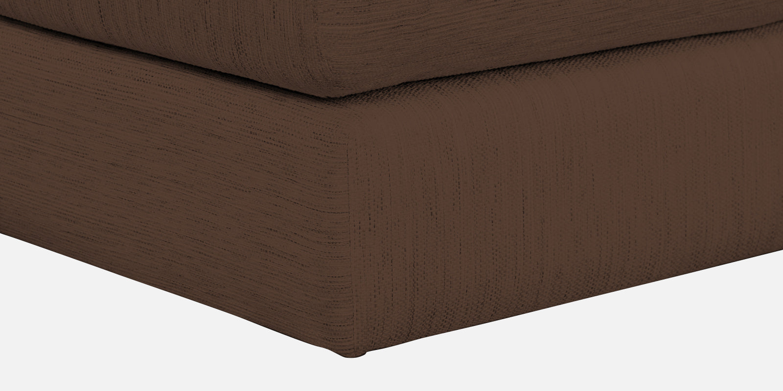 Ziggy Fabric LHS Sectional Sofa (3+Lounger) In Ash Brown Colour - Febonic Living