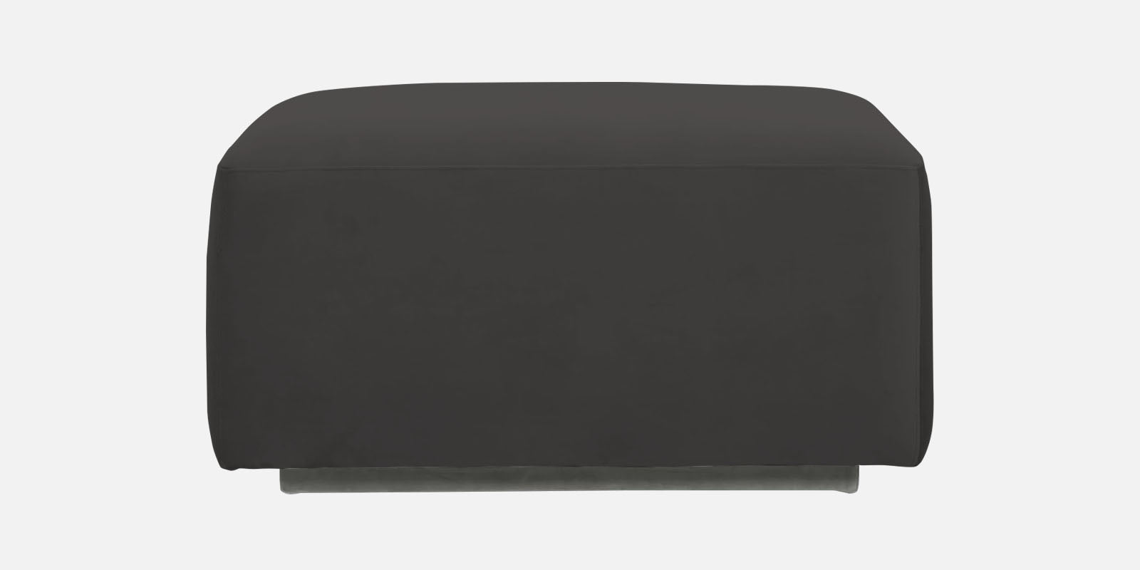 Bufa Velvet RHS Sectional Sofa In Hory Grey Colour With Ottoman - Febonic Living