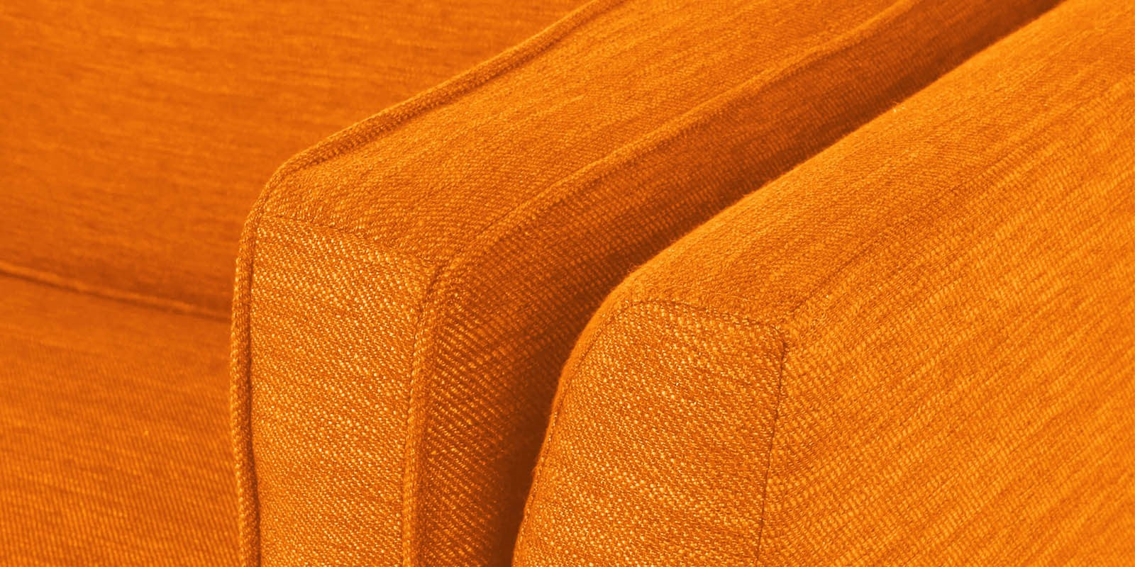 Nigar Fabric 2 Seater Sofa In Vivid Orange Colour - Febonic Living