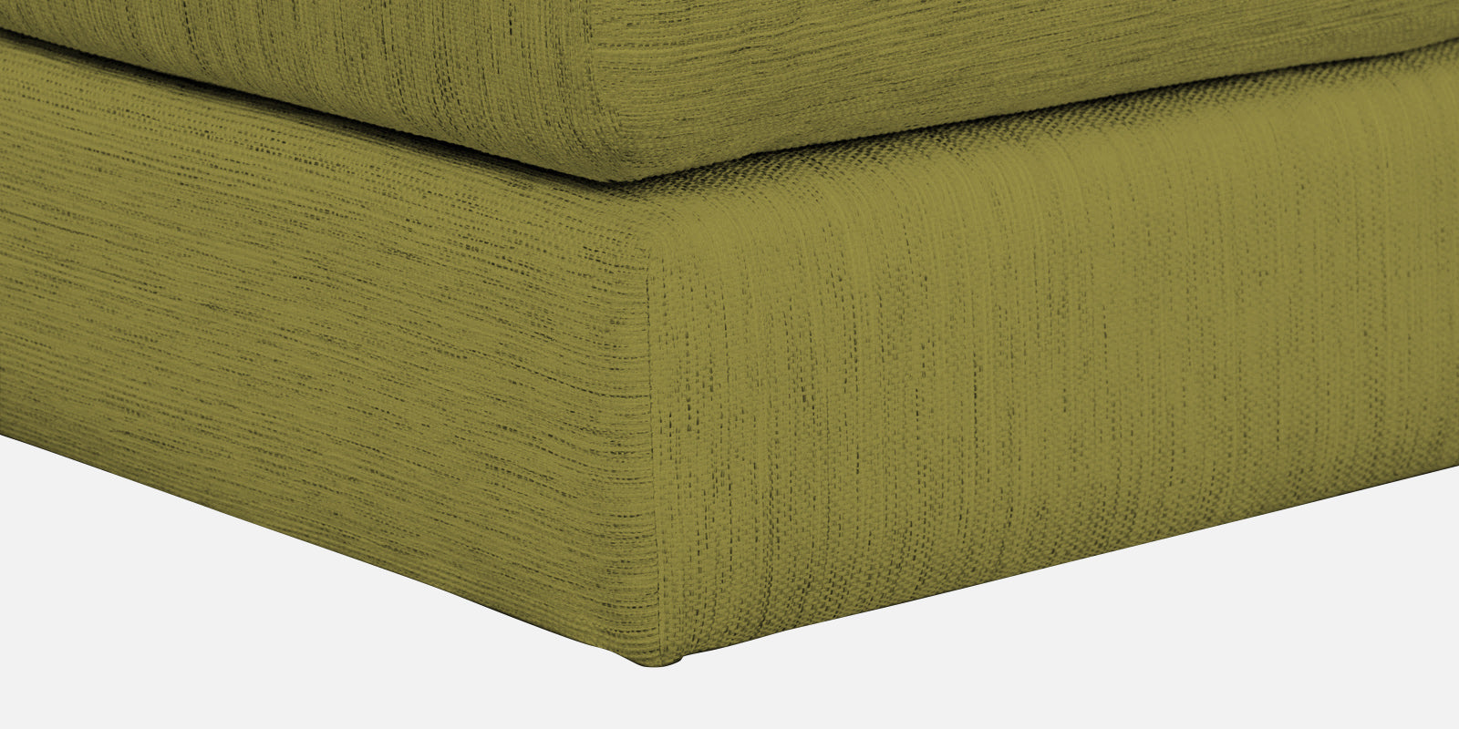 Ziggy Fabric LHS Sectional Sofa (3+Lounger) In Kelly Green Colour - Febonic Living