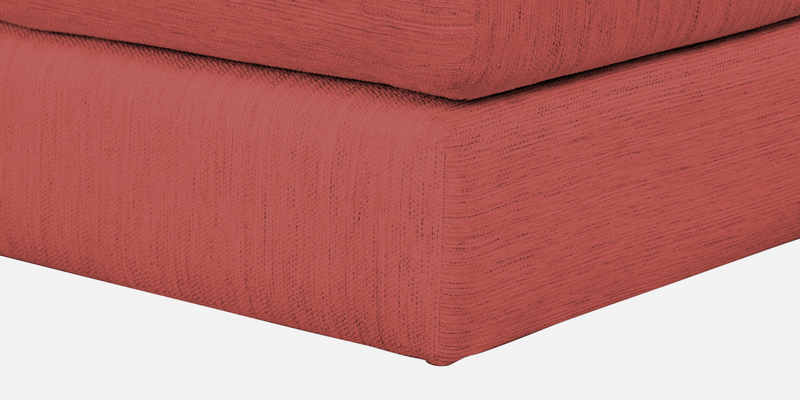 Ziggy Fabric RHS Sectional Sofa (3+Lounger) In Salmon Pink Colour - Febonic Living