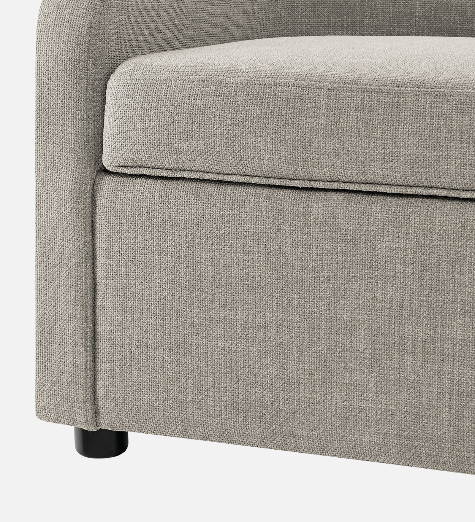 Cooper Fabric Storage Bench In Ash Grey Colour - Febonic Living