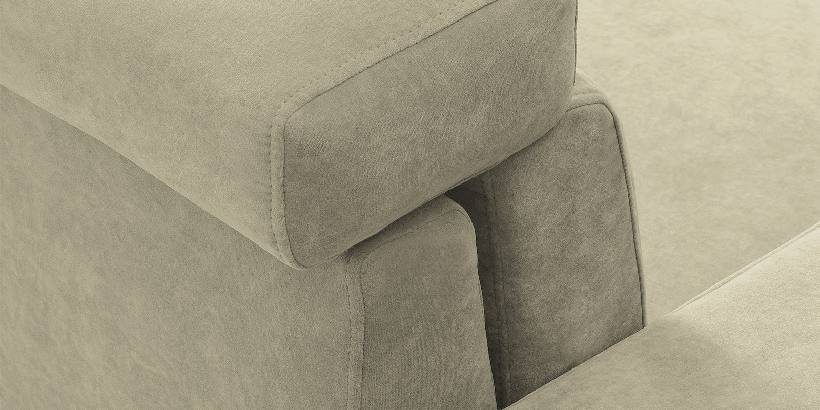 Hiro Fabric 2 Seater Sofa In Carnival Beige Colour - Febonic Living
