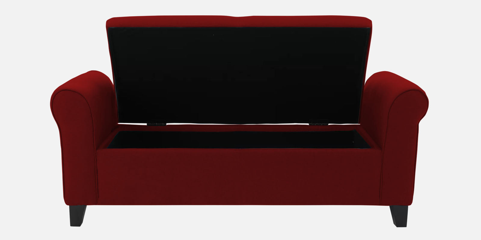 Molo Fabric 2 Seater Recamier In Blood Maroon Colour With Storage - Febonic Living