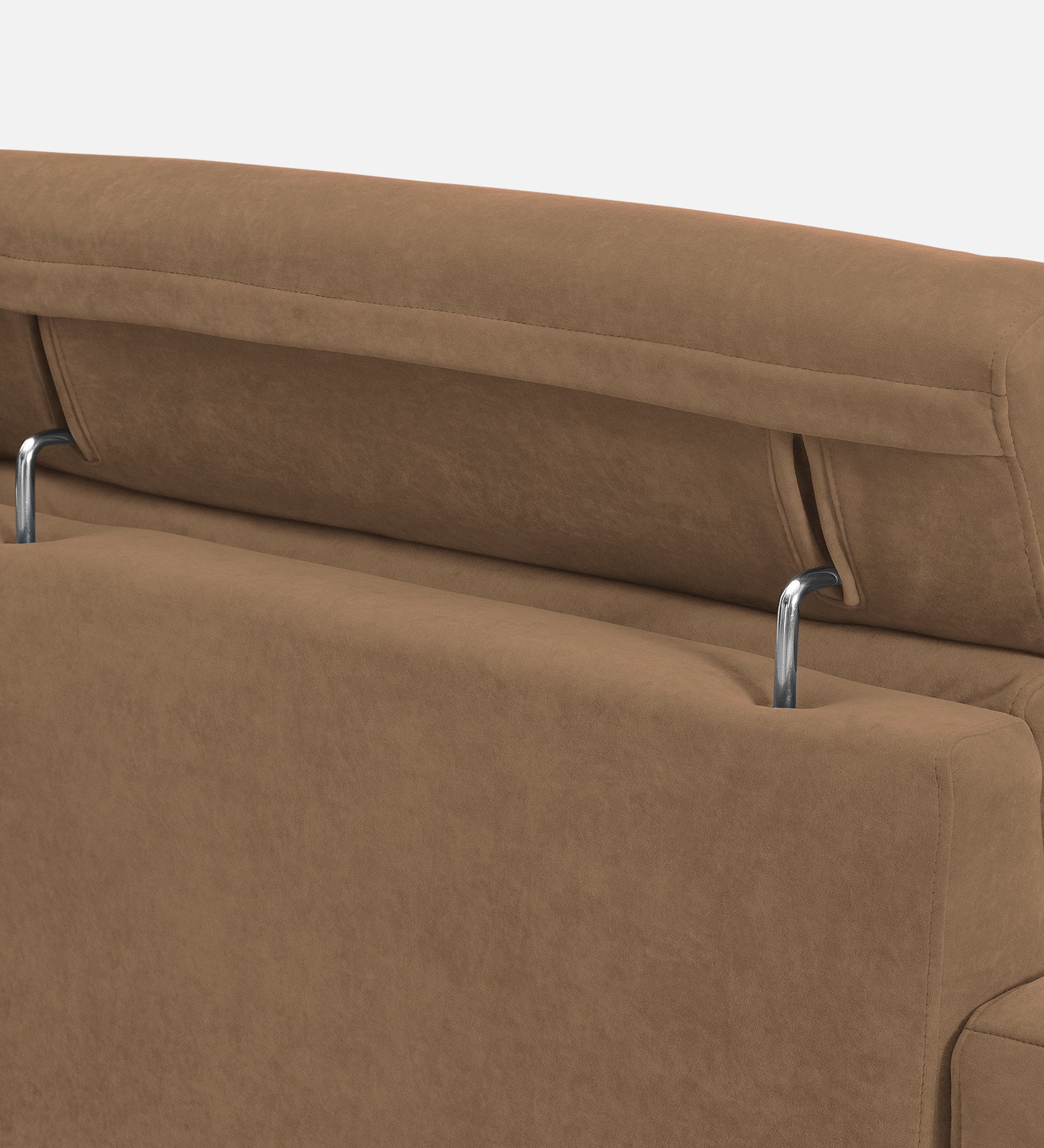 Hiro Fabric 1 Seater Sofa In Dusty peach Colour - Febonic Living