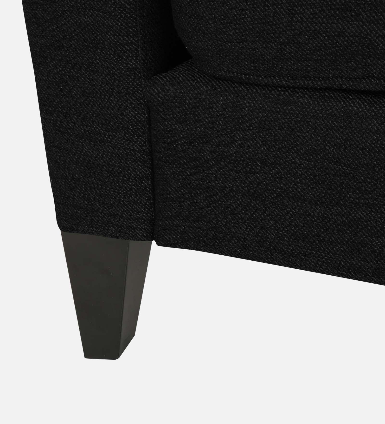 Nigar Fabric 1 Seater Sofa In  Zed Black Colour - Febonic Living