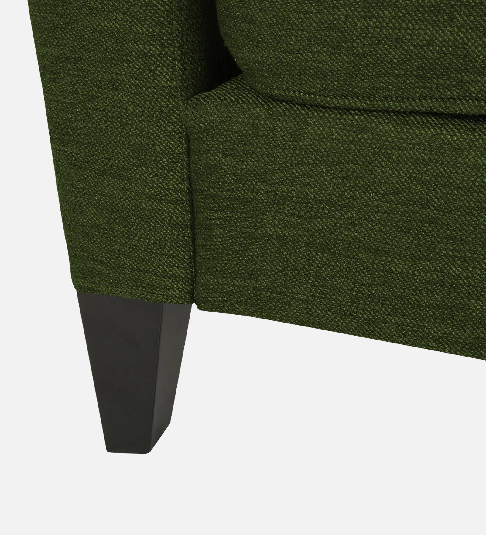 Nigar Fabric 1 Seater Sofa in Olive Green Colour